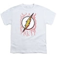 thumbnail image 1 of Dc Flash - Airbrush Bolt - Youth Short Sleeve Shirt - Medium, 1 of 2