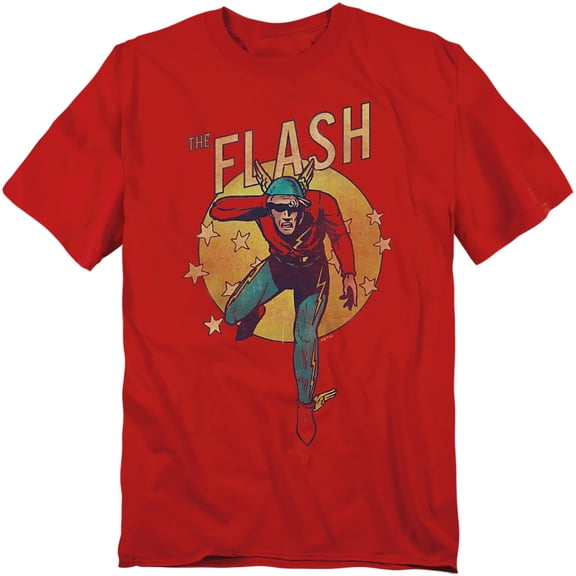DC Comics Flash T-Shirt Circle & Stars Unisex Graphic Tee For Men & Women