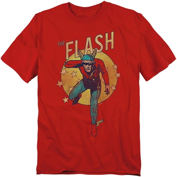DC Comics Flash T-Shirt Circle & Stars Unisex Graphic Tee For Men & Women