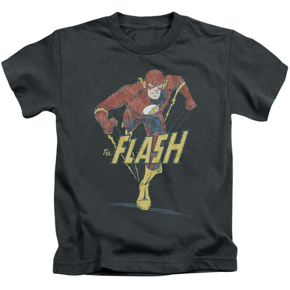 Dc Flash - Desaturated Flash - Juvenile Short Sleeve Shirt - 4