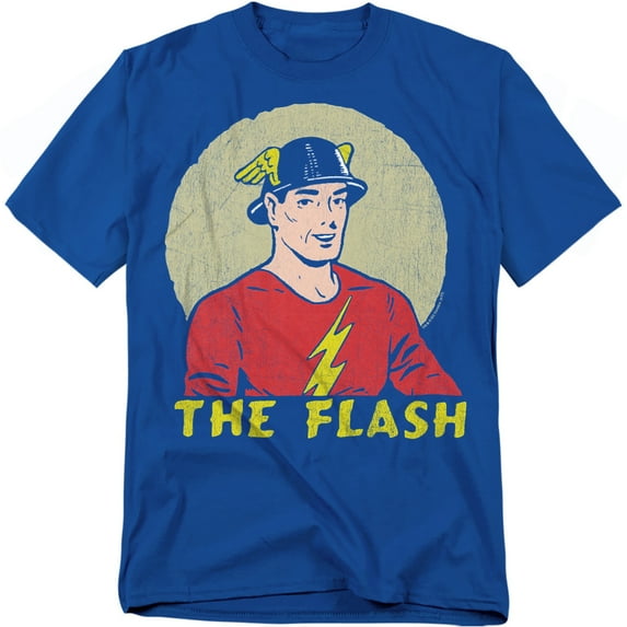 DC Comics Flash T-Shirt Faded Circle Unisex Graphic Tee For Men & Women