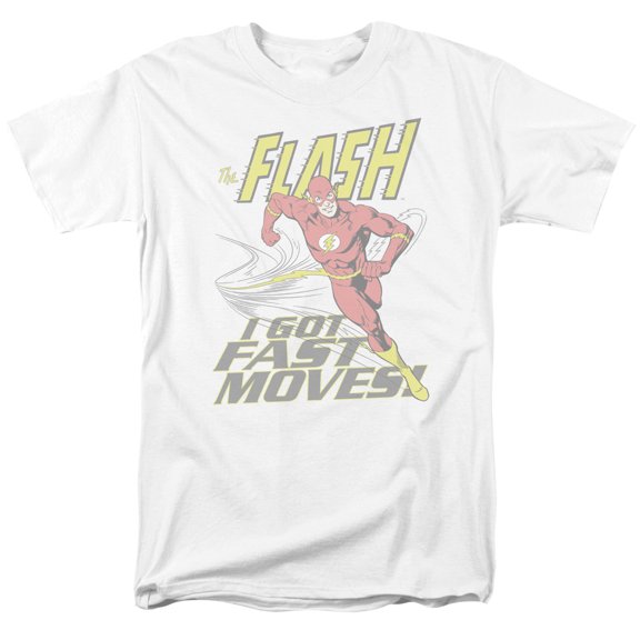 Dc Flash Fast Moves Officially Licensed Adult T-Shirt L