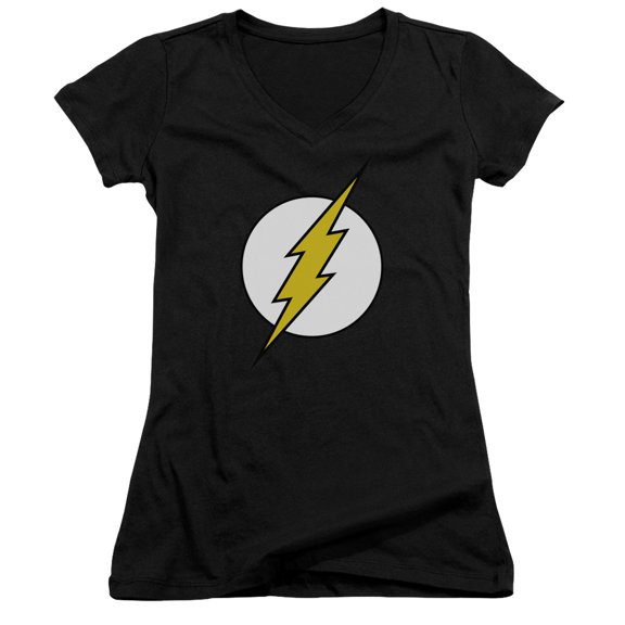 Dc Flash - Fl Classic - Juniors Cap Sleeve V-Neck Shirt - Small