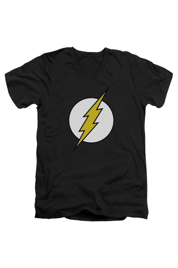 Dc Flash - Fl Classic - Slim Fit V Neck Shirt - Large