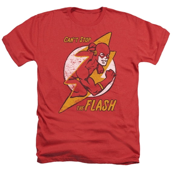 Dc Flash - Flash Bolt - Heather Short Sleeve Shirt - Medium