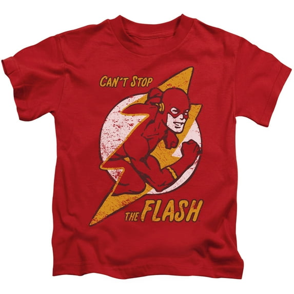 Dc Flash - Flash Bolt - Juvenile Short Sleeve Shirt - 5/6