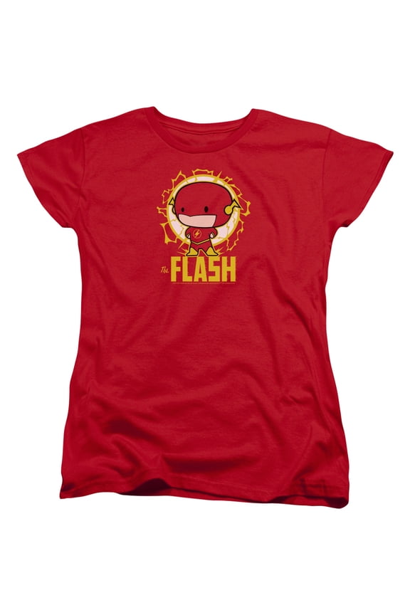 Dc Flash - Flash Chibi - Women's Short Sleeve Shirt - Small