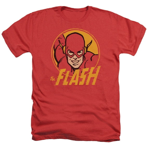 Dc Flash - Flash Circle - Heather Short Sleeve Shirt - XX-Large
