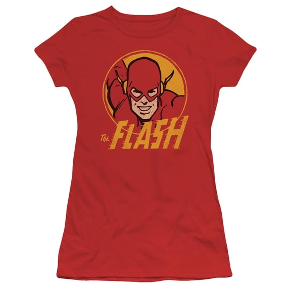 DC Comics Flash Flash Circle S/S Junior Women's T-Shirt Sheer
