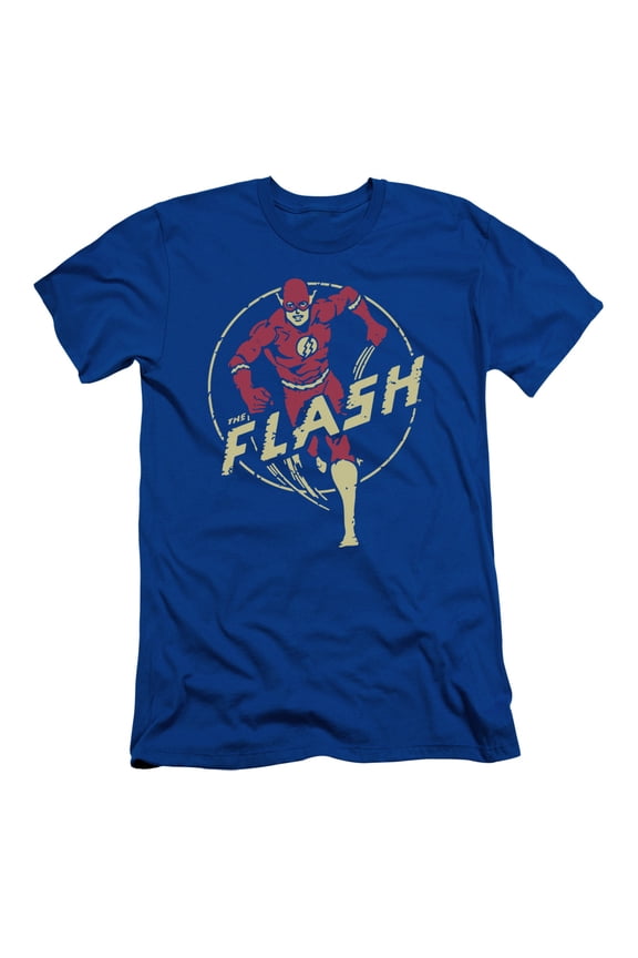 Dc Flash - Flash Comics - Slim Fit Short Sleeve Shirt - Small