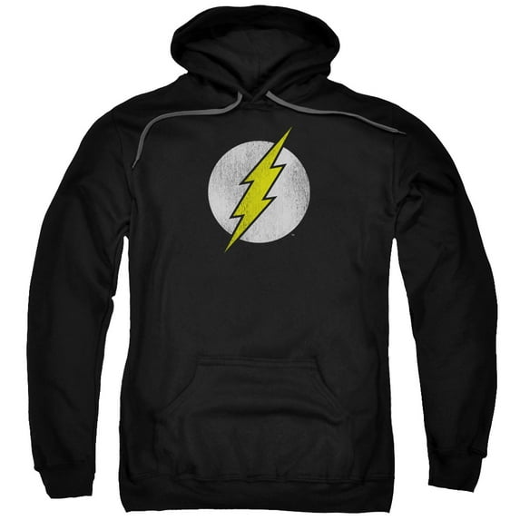 Dc Flash Flash Logo Distressed Officially Licensed Adult Pullover Hoodie