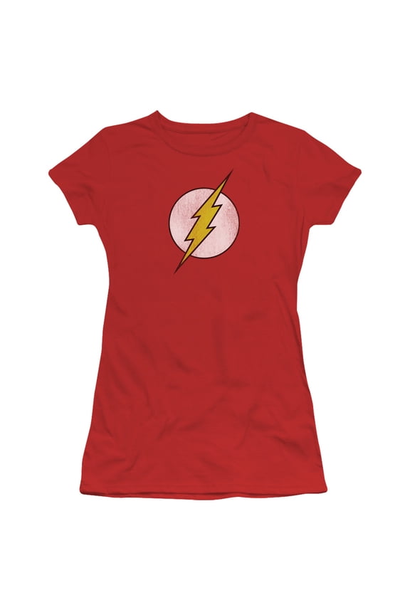 Dc Flash Flash Logo Officially Licensed Juniors T Shirt