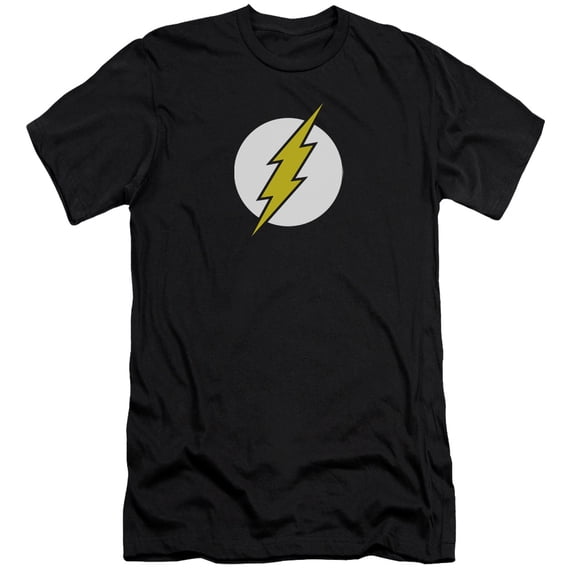 Dc Flash - Flash Logo - Premium Slim Fit Short Sleeve Shirt - X-Large