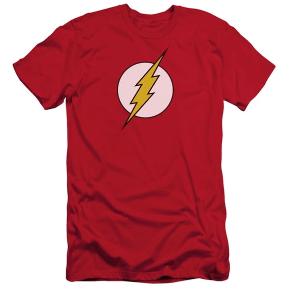 Dc Flash - Flash Logo - Slim Fit Short Sleeve Shirt - Small