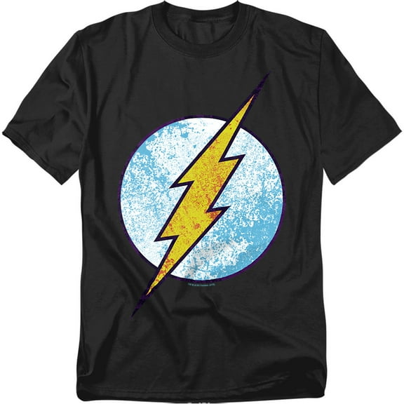 DC Comics Flash T-Shirt Flash Neon Distress Logo Unisex Graphic Tee For Men & Women