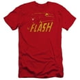 thumbnail image 1 of Dc Flash - Flash Speed Distressed - Premium Slim Fit Short Sleeve Shirt - Medium, 1 of 2