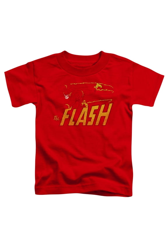 Dc Flash - Flash Speed Distressed - Toddler Short Sleeve Shirt - 2T