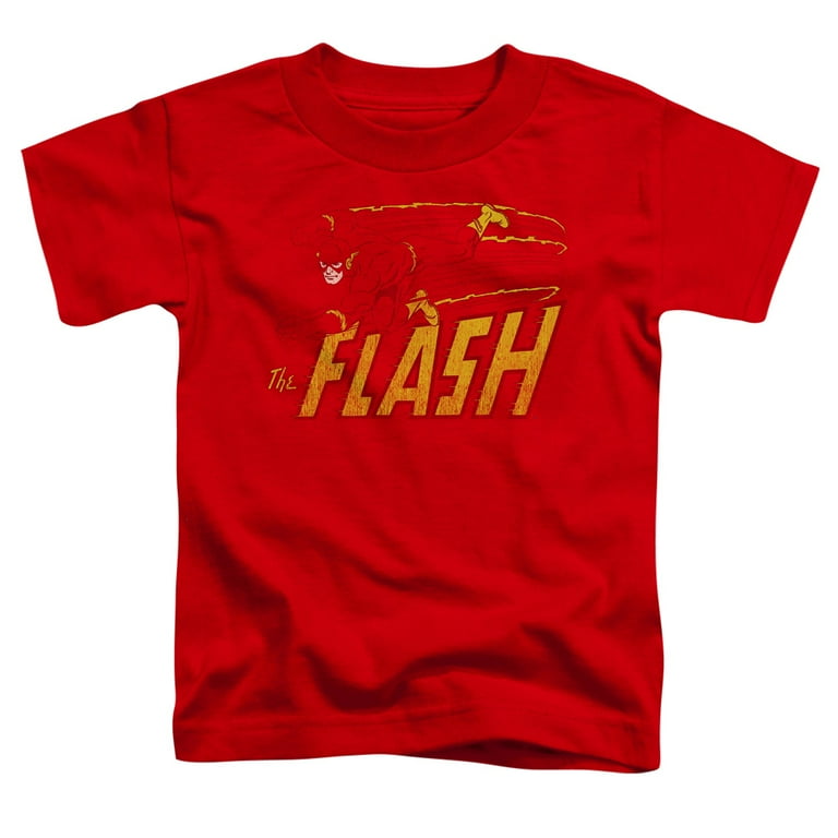 Dc Flash Flash Speed Distressed Toddler Short Sleeve Shirt