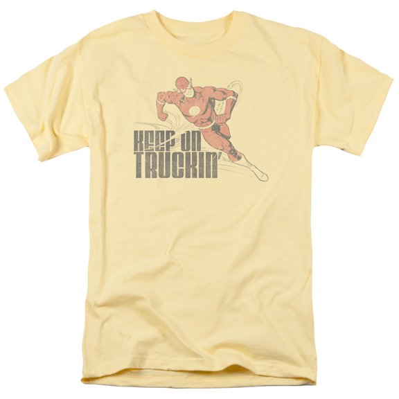Dc Flash Keep On Truckin Officially Licensed Adult T-Shirt S