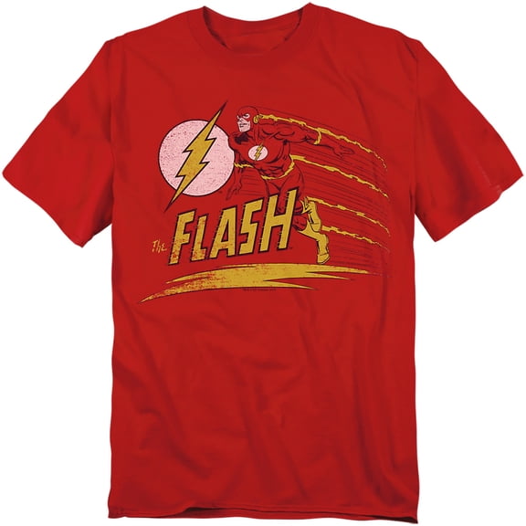 DC Comics Flash T-Shirt Like Lightning Unisex Graphic Tee For Men & Women