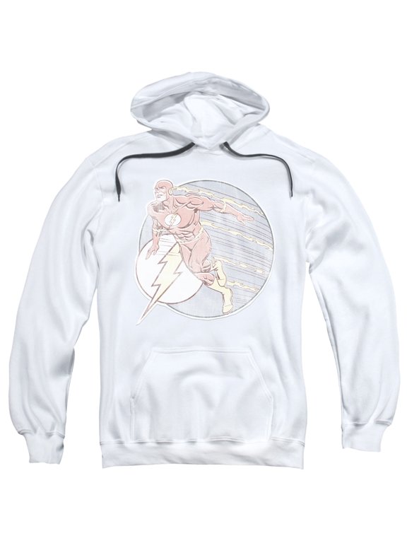 Dc Flash - Retro Flash Iron On - Pull-Over Hoodie - Medium