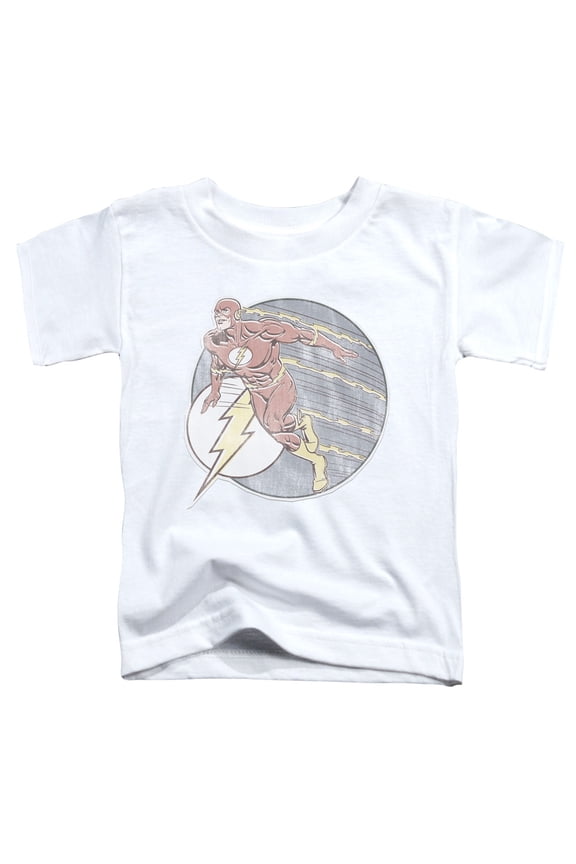 Dc Flash - Retro Flash Iron On - Toddler Short Sleeve Shirt - 3T