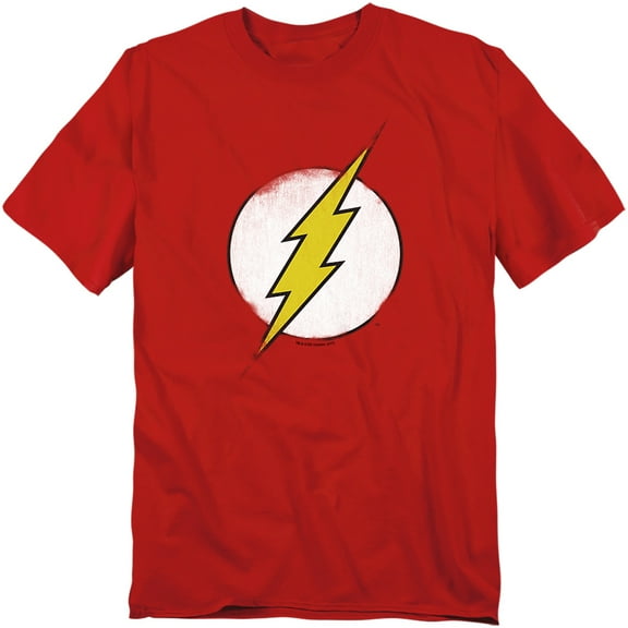 DC Comics Flash T-Shirt Rough Flash Logo Unisex Graphic Tee For Men & Women