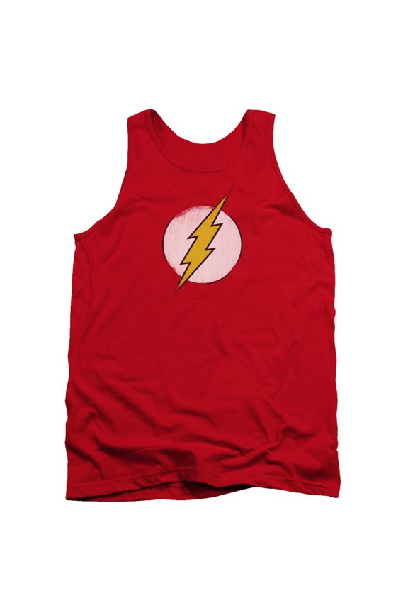 Dc Flash - Rough Flash Logo - Tank Top - Small