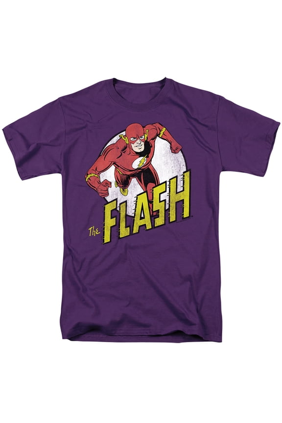 Run Flash Run Unisex Adult T Shirt, Purple, 5X-Large