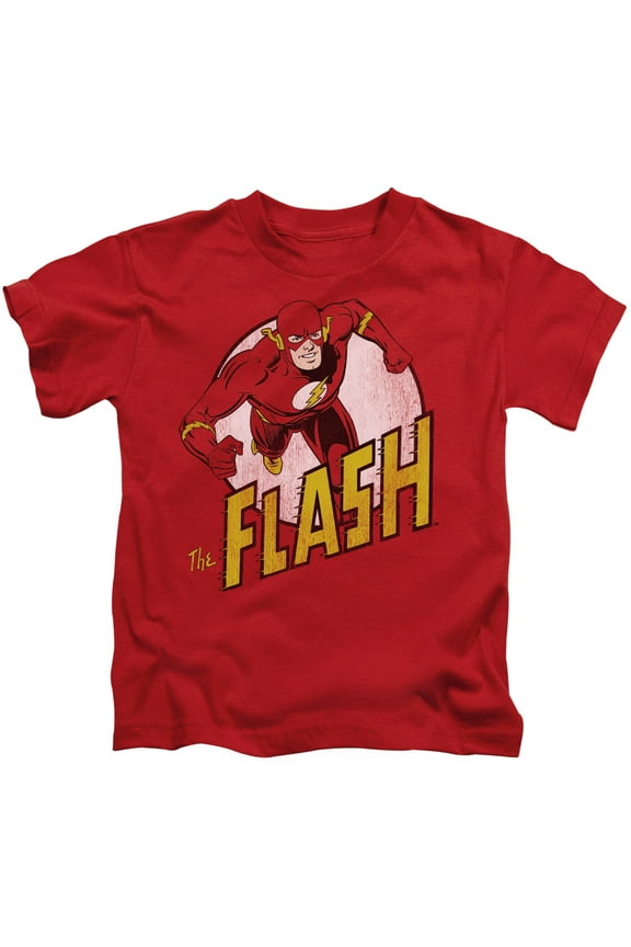 DC Comics Little Boys' The Flash Childrens T-shirt 6 Red