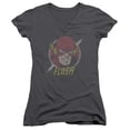 thumbnail image 1 of Dc Flash - Vintage Voltage - Juniors Cap Sleeve V-Neck Shirt - Medium, 1 of 2