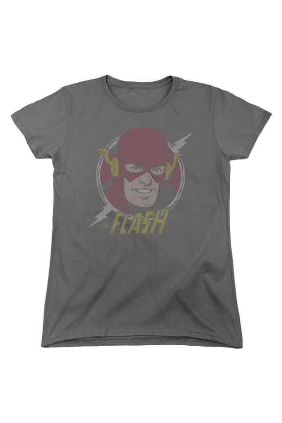 Dc Flash - Vintage Voltage - Women's Short Sleeve Shirt - XX-Large