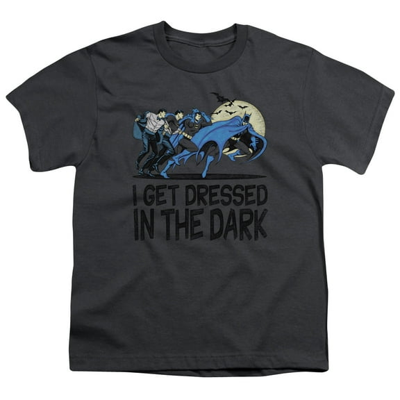 DC Comics Men's Get Dressed T-shirt Charcoal