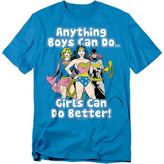 DC Comics T-Shirt Girls Can Do It Better Unisex Graphic Tee For Men & Women