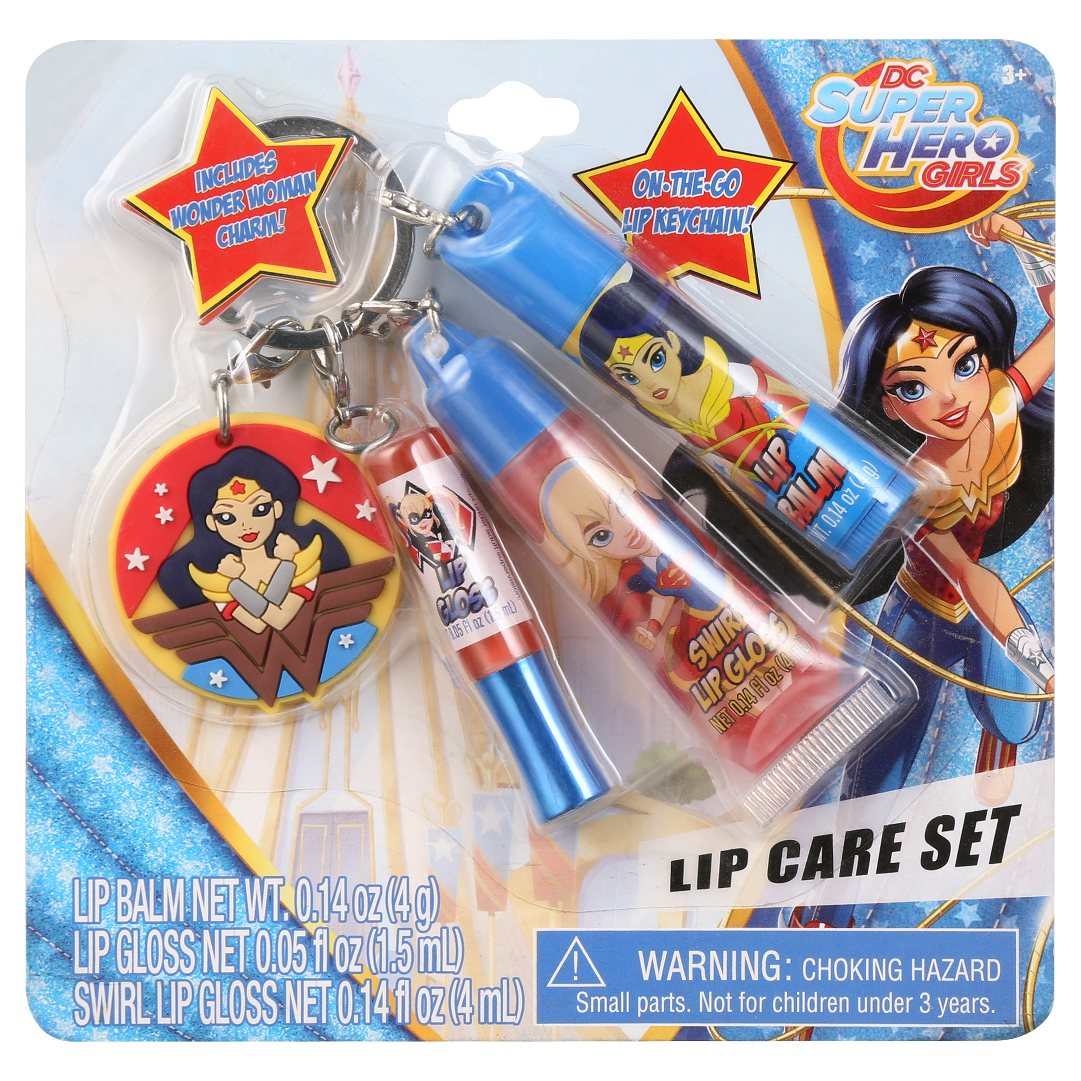 Dc Girls Lip Gloss Keychain
