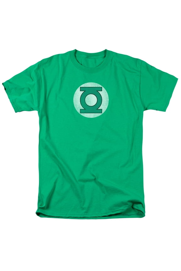 Dc Gl Logo Distressed Mens Short Sleeve Shirt (Kelly Green, Small)