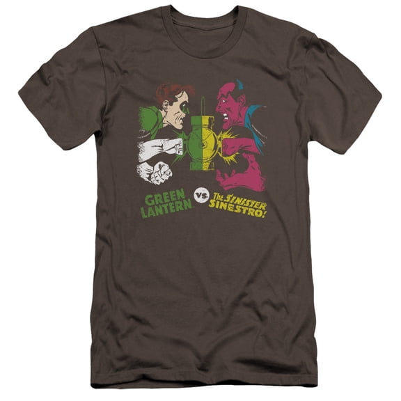 Dc - Gl Vs Sinestro - Premium Slim Fit Short Sleeve Shirt - Small