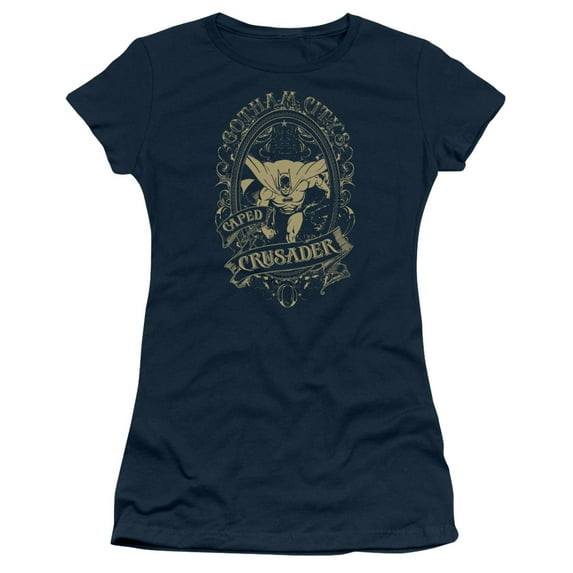 Dc - Gotham Crusader - Juniors Teen Girls Cap Sleeve Shirt - X-Large