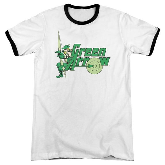 DC Comics Men's Green Arrow T-shirt X-Large White