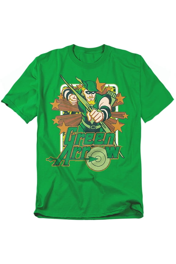 DC Comics T-Shirt Green Arrow Stars Unisex Graphic Tee For Men & Women