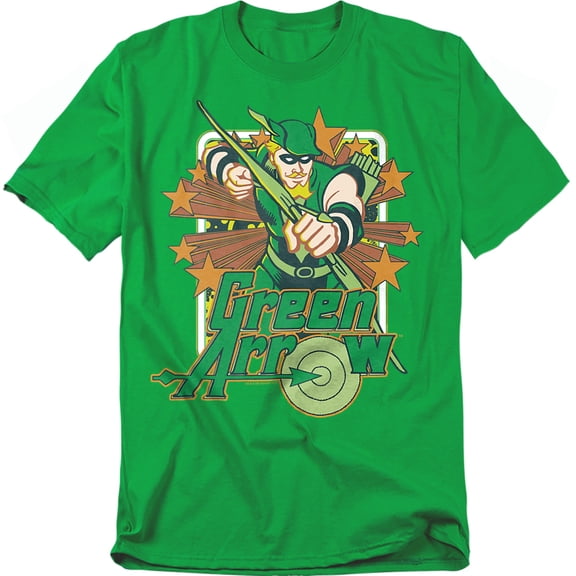 DC Comics T-Shirt Green Arrow Stars Unisex Graphic Tee For Men & Women