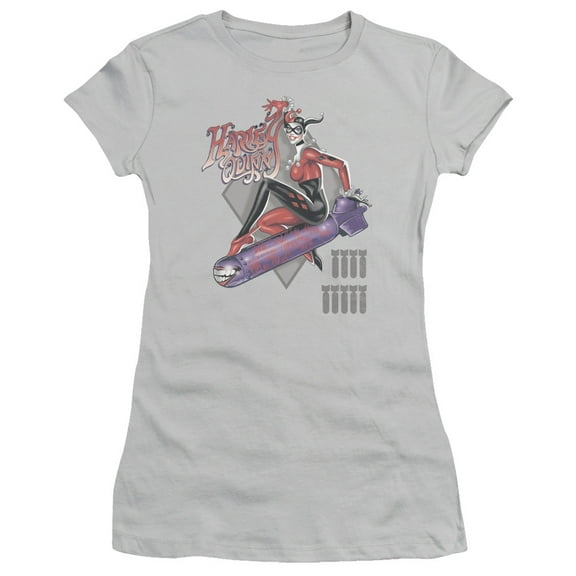 Dc - Harleys The Bomb - Juniors Teen Girls Cap Sleeve Shirt - Medium