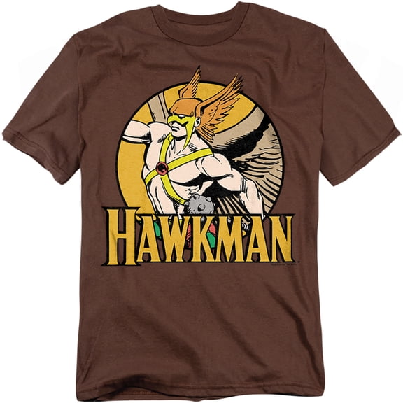DC Comics T-Shirt Hawkman Unisex Graphic Tee For Men & Women Coffee 