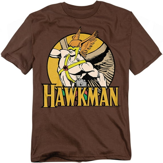 DC Comics T-Shirt Hawkman Unisex Graphic Tee For Men & Women Coffee 