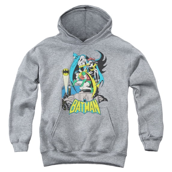 Dc - Heroic Trio - Youth Hooded Sweatshirt - Medium
