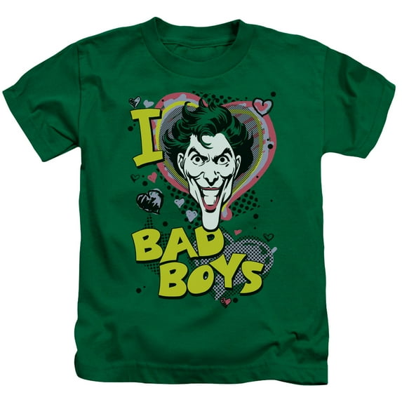 Dc - I Heart Bad Boys 2 - Juvenile Short Sleeve Shirt - 4