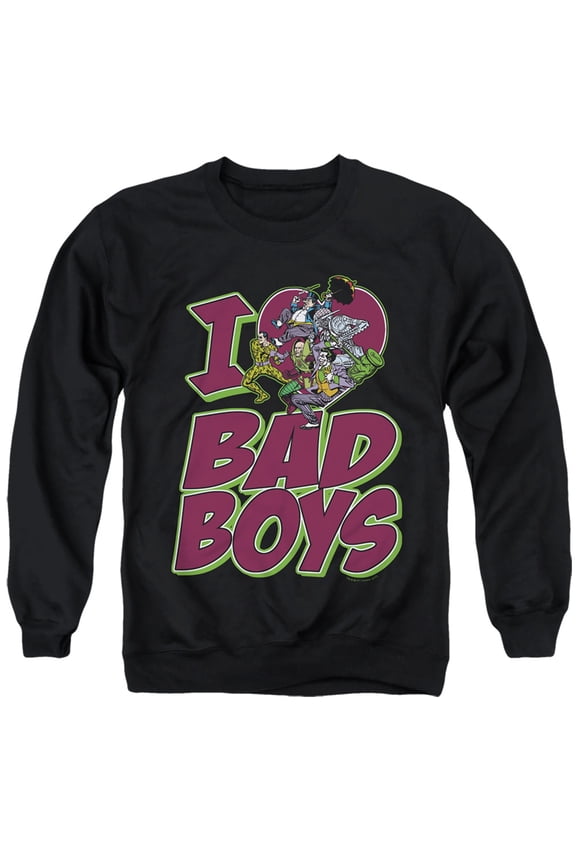Dc - I Heart Bad Boys - Crewneck Sweatshirt - Large
