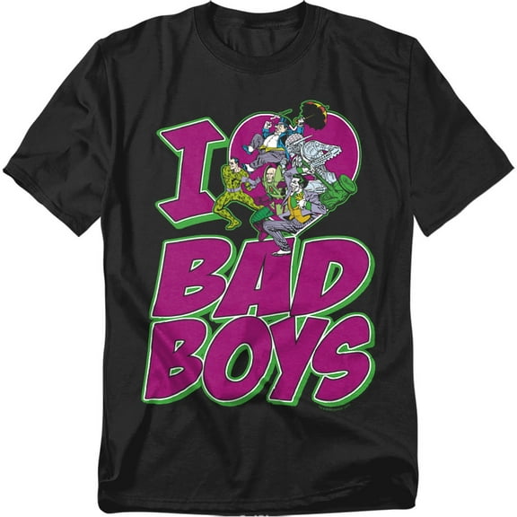 Dc - I Heart Bad Boys - Short Sleeve Shirt - XXXX-Large