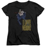 Dc - I Love Nerds - Womens Short Sleeve Shirt - XX-Large