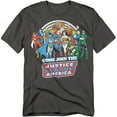 thumbnail image 1 of Dc Join The Justice League Mens Short Sleeve Shirt (Charcoal, ), 1 of 7
